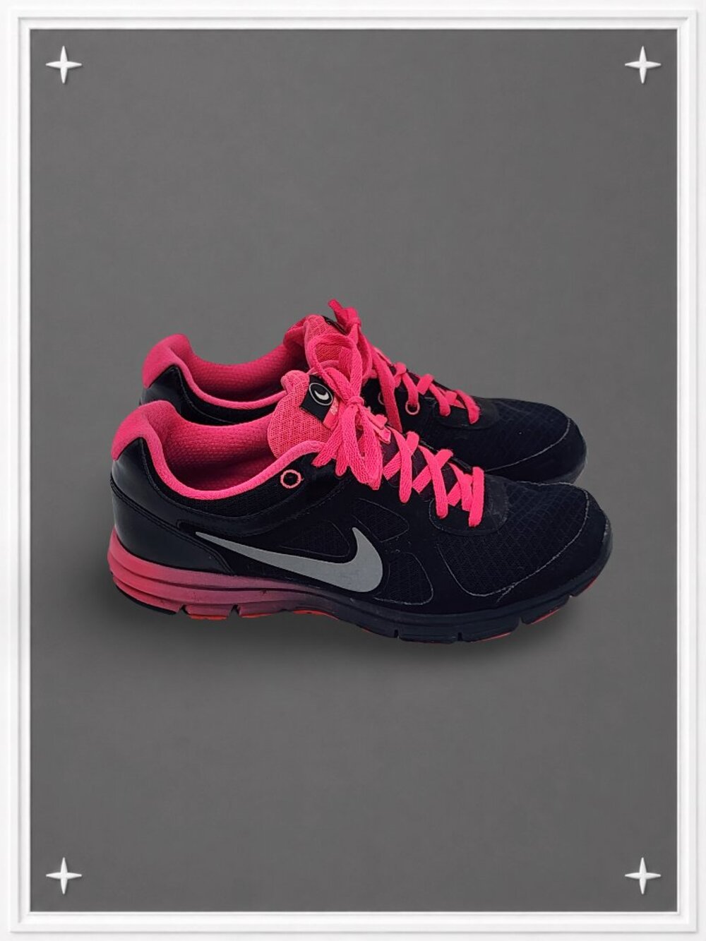 Black/Pink Lunar Forever 2 Nike Running Sneakers | Women's 8.5